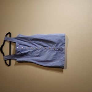 Urban Outfitters Size US 6 aka UK10 baby blue corduroy mini dress.